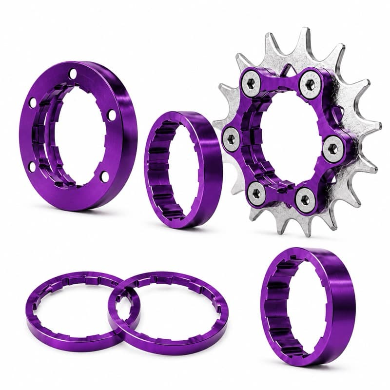 Kit Single Para Cubo K7 16 Dentes Kit Com Espaçador Single Gios Hupi Viking Fixa Bike Bicicleta