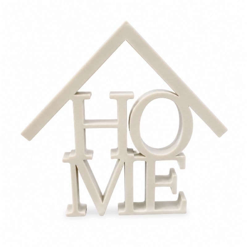🏠 Decoração HOME para Casa 14cm | Enfeite Decorativo Moderno em Impressão 3D | Placa Decorativa para Sala e Escritório