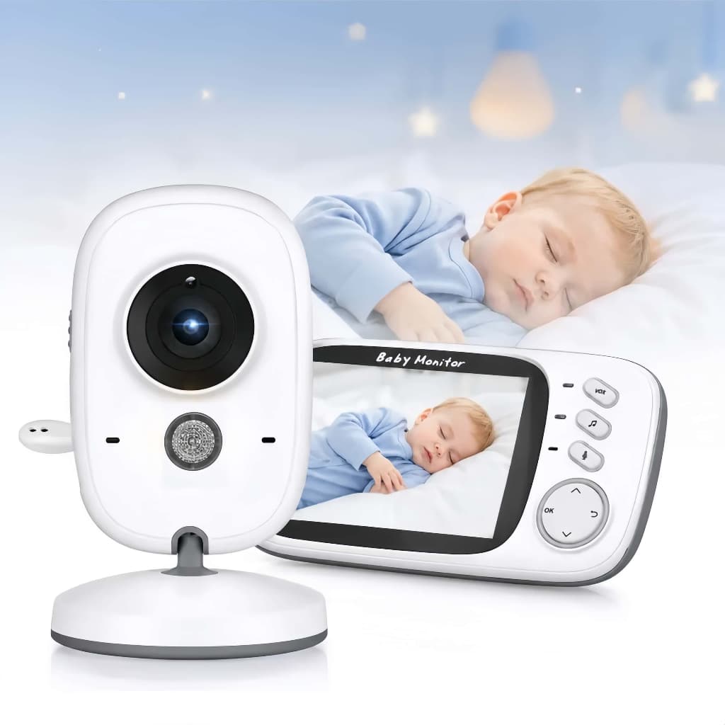 Baba Eletrônica VB603 Câmera Monitor Visão Noturna Áudio Sensor de Temperatura REAL