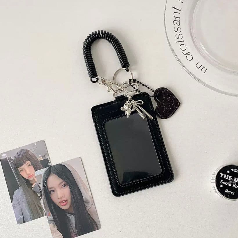 Chaveiro Holder Porta Photocard Cartão Idol Kpop Coreia Moda Acessório Bolsa Mochila Bts Stray Kids Ateez
