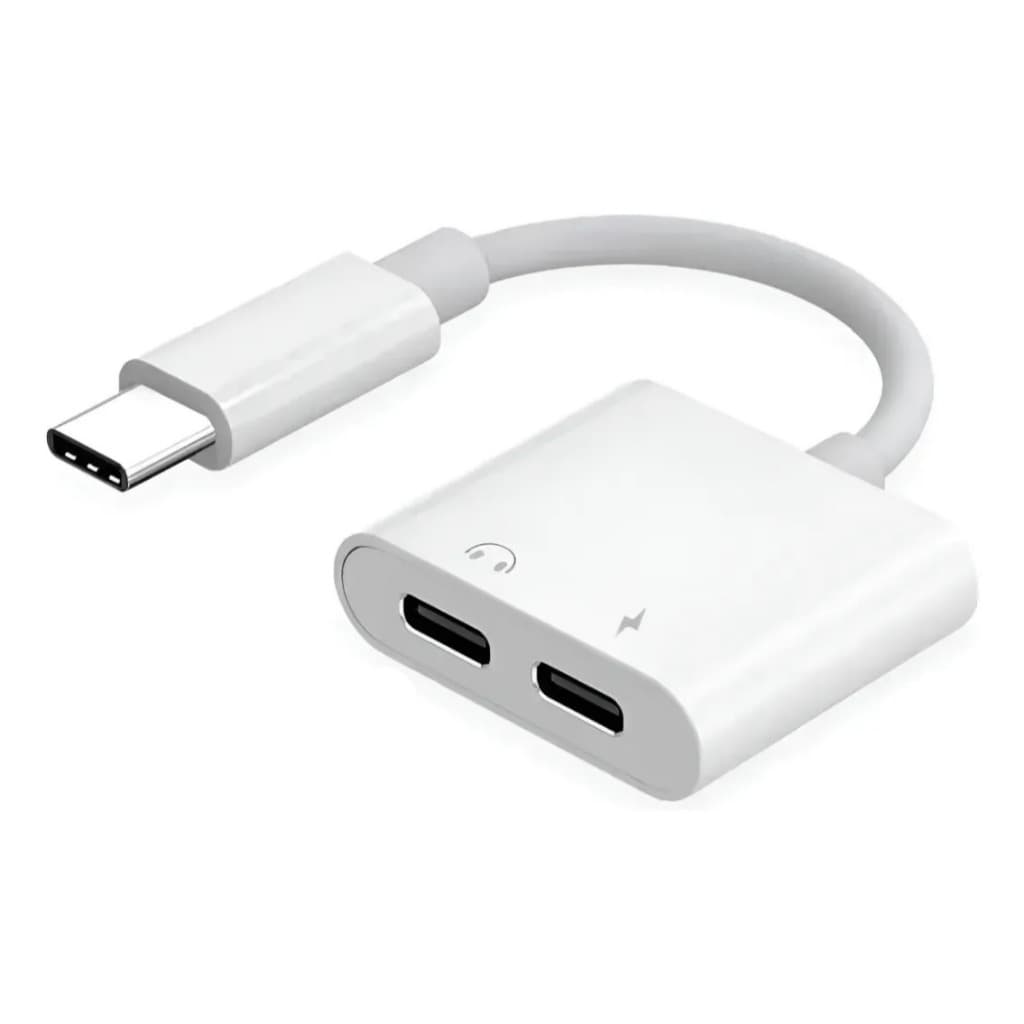 Adaptador OTG TIPO- C para 2 TIPO-C Áudio e Carregador 2.1A INOVA CBO-7136