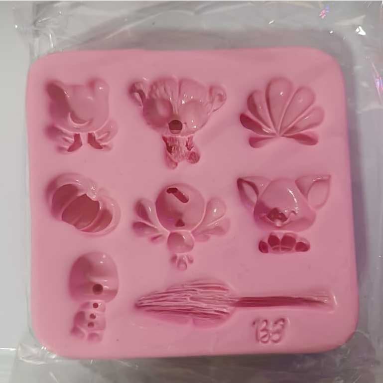 Molde de Silicone para Biscuit - Acessórios de Princesa - Jessy