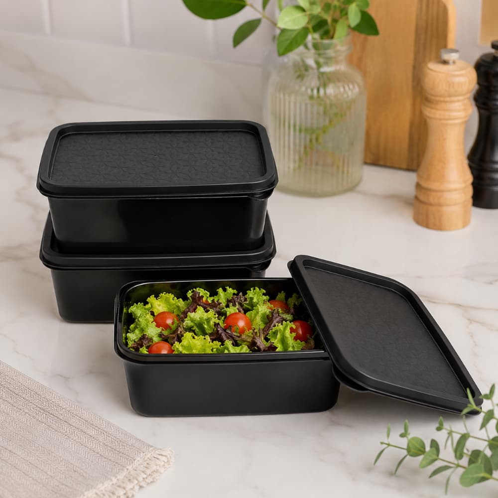 Kit 10 Potes Multiuso 500ml Com Tampa Moderna Para Organização De Cozinha Despensa Cozinha