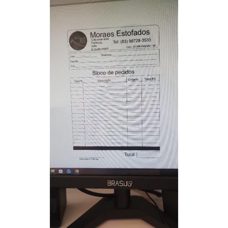 Blocos Recibo 5 blocos 50x1 via.Notinha comanda orçamento balcão notas - com sua marca