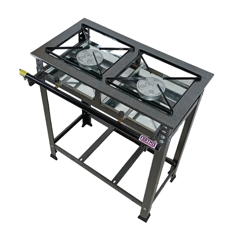 FOGÃO 2 BOCAS ALTA PRESSÃO 30x30 COM REGISTRO - ENVIO IMEDIATO