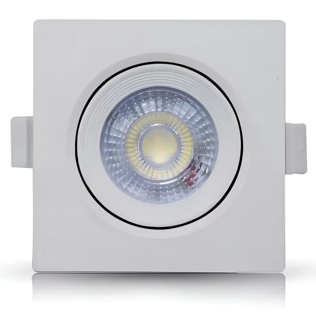 Spot Led Embutir Branco 7w 6500k 110x110x30mm - Mb Led - KIT com 10 unidades