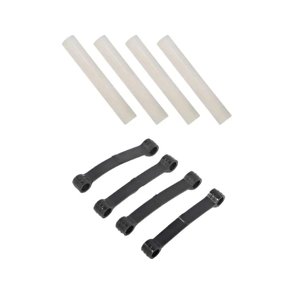 Kit 4 Tirante Preto E Rolete 4 Brastemp E Consul Lava Roupas