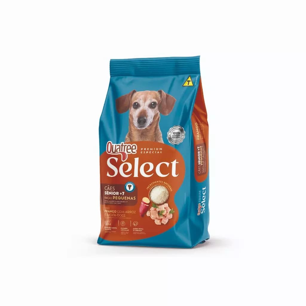 Ração Quatree Select Sênior Frango 10kg Cães Idosos