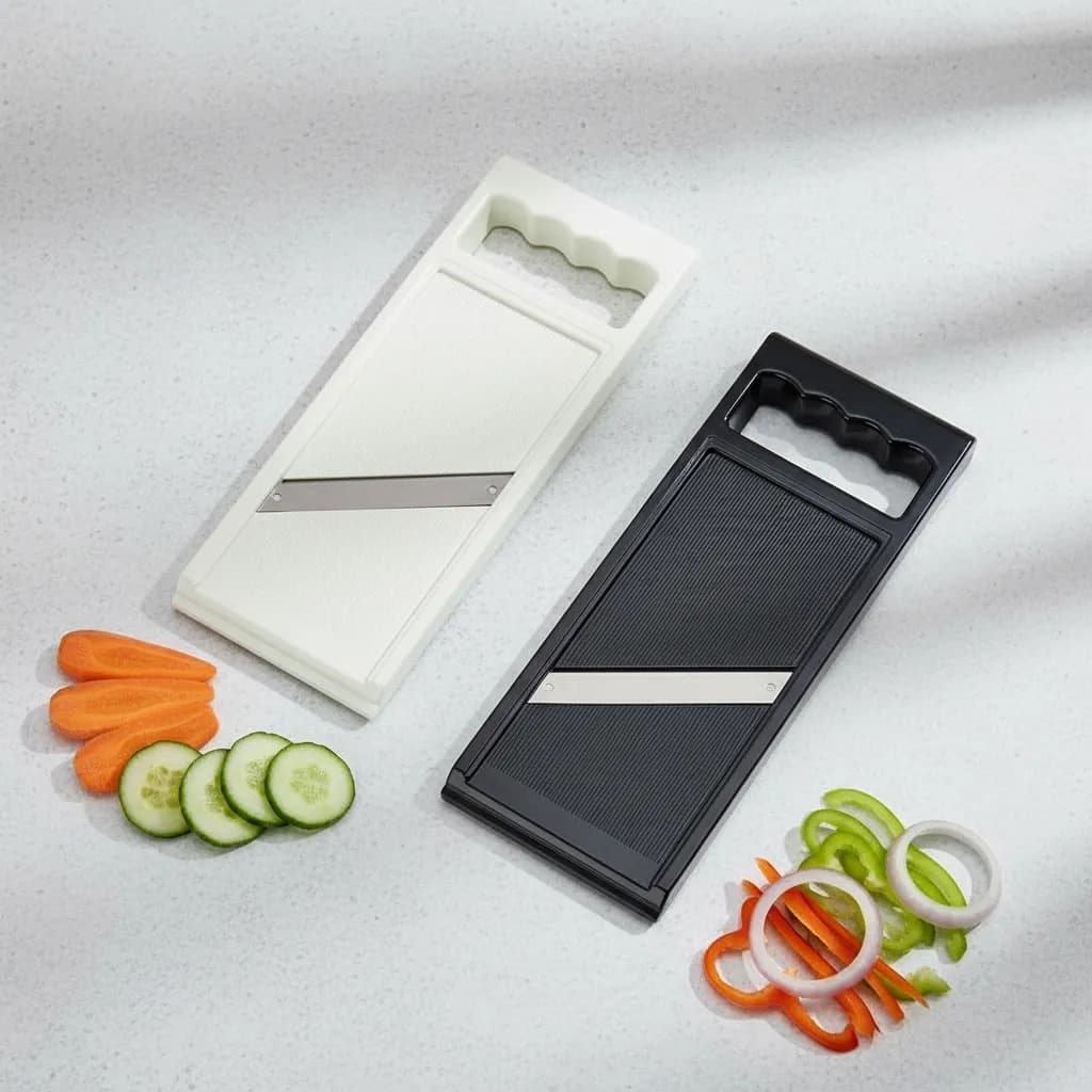 Fatiador Prático De Legumes Verduras Frutas Alimentos Preto ou Branco