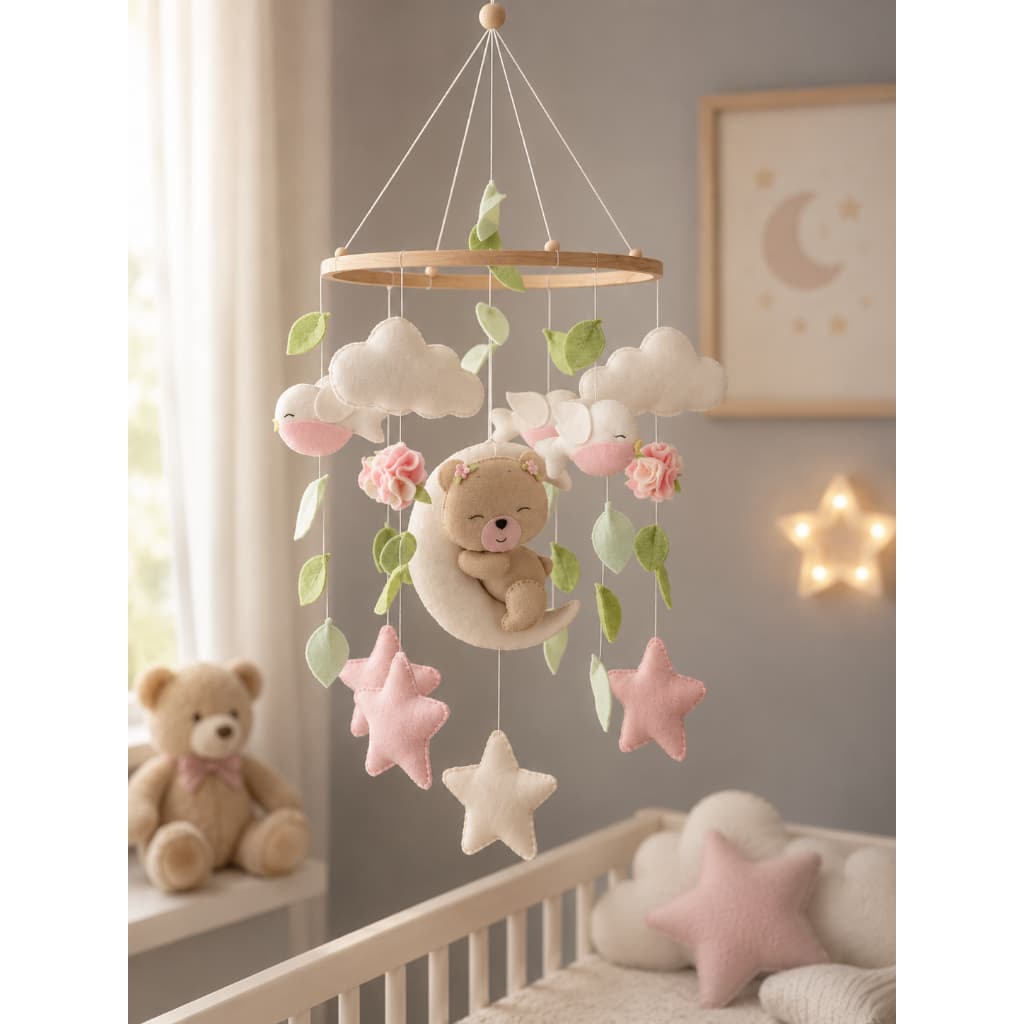Móbile Brinquedo de Berço Ursinha Urso