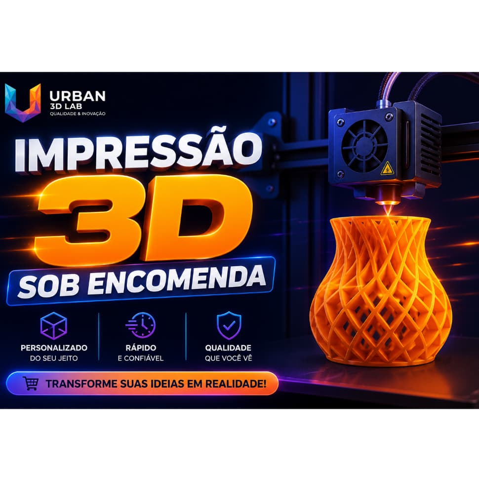 Impressão 3D Rápida e Personalizada | Protótipos, Decoração e Projetos Sob Medida