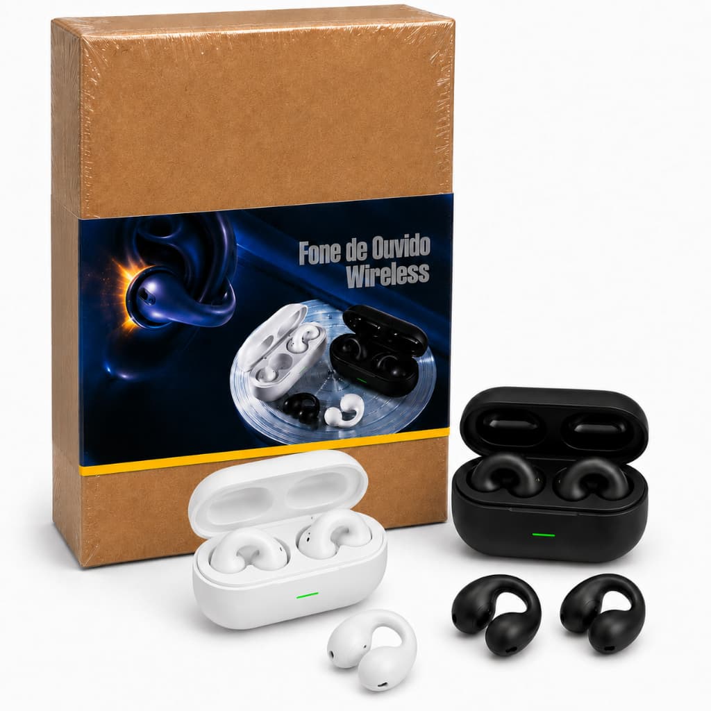 Fones De Ouvido Sem Fio Ambie 5.0 TWS Bluetooth Sound Earcuffs Condução De Ossos