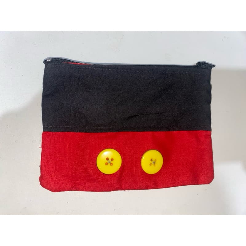 Porta Moedas vermelha e preta/ bolsa pequena