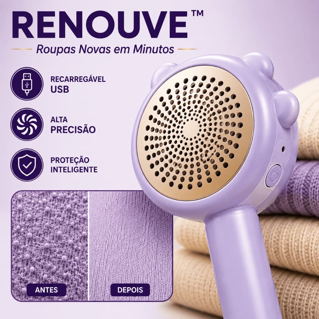Removedor de Bolinhas Elétrico Recarregável USB Depilador de Roupas Portátil para Tecidos e Sofás