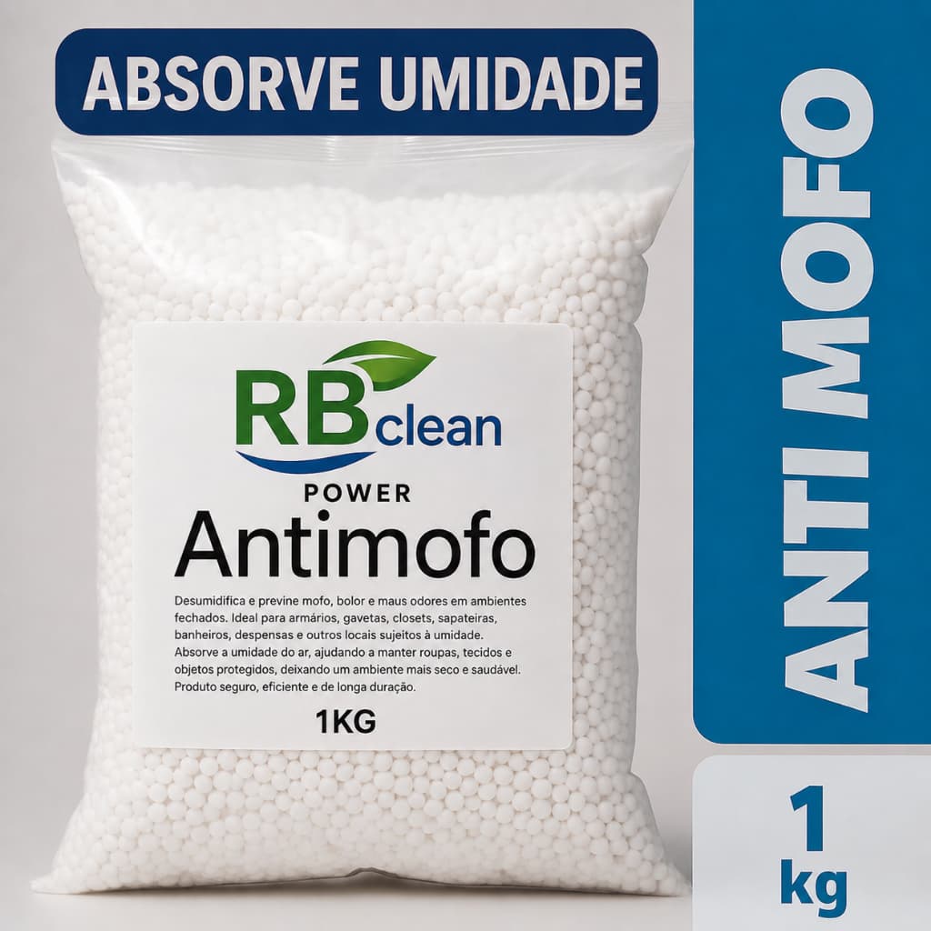 Cloreto de Cálcio 1kg Bolinhas Anti Mofo Desumidificador Armário Guarda Roupa Ambientes Úmidos Forte