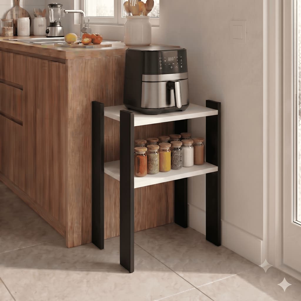 Suporte Porta Air Fryer Para Cozinha Tempeiros Moderno