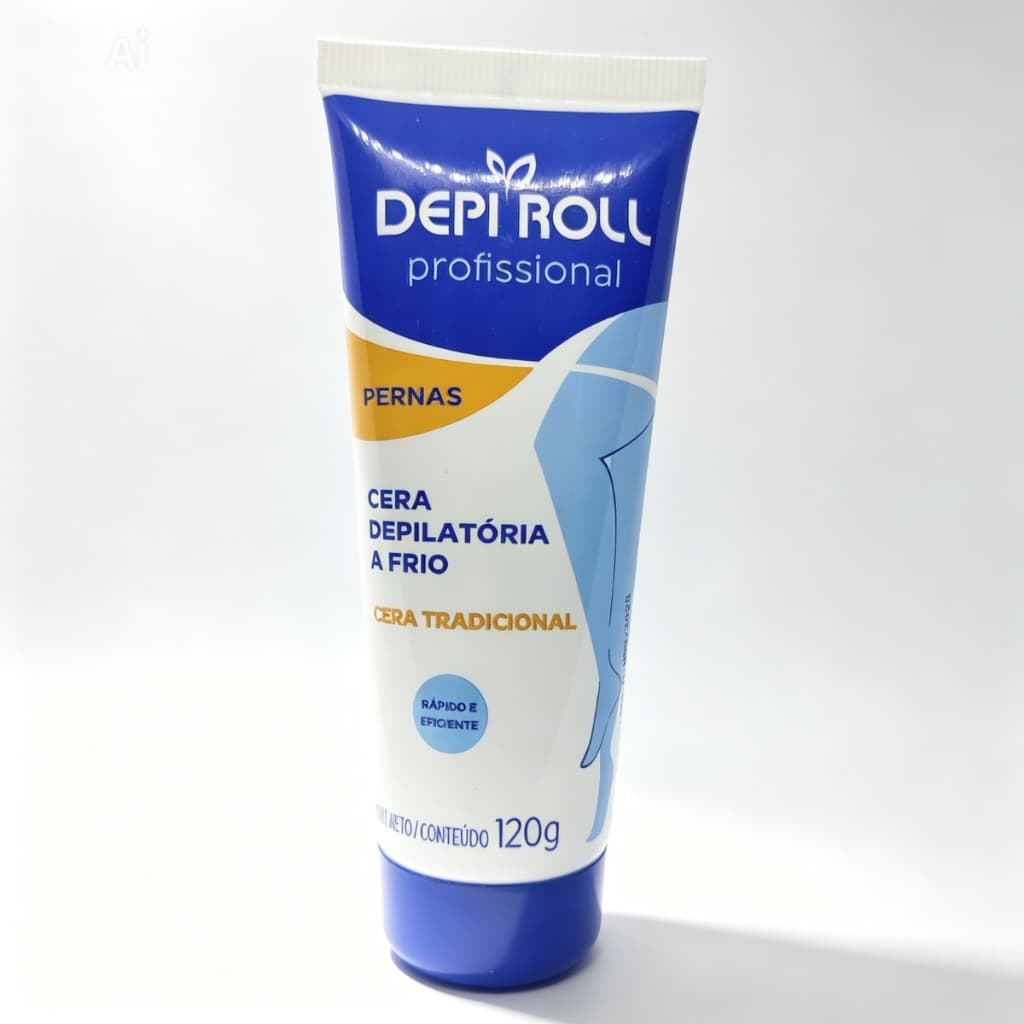 Cera Depilatória a Frio Depi Roll 120g Depilação Prática Rápida