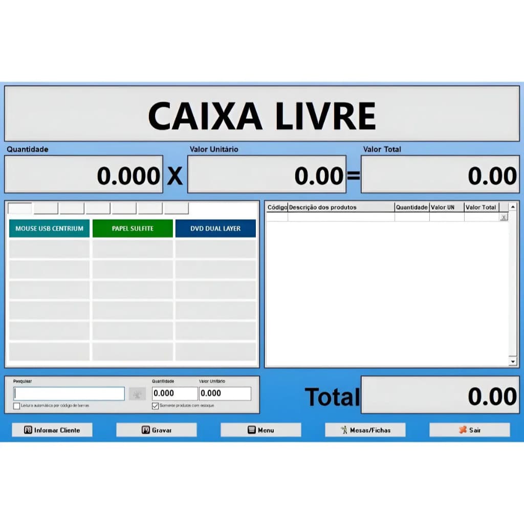 Sistema PDV Emissor De Cupom Fiscal Sat (sp) Com Suporte Técnico/ LEIA A DESCRIÇÃO *VALOR MENSAL*
