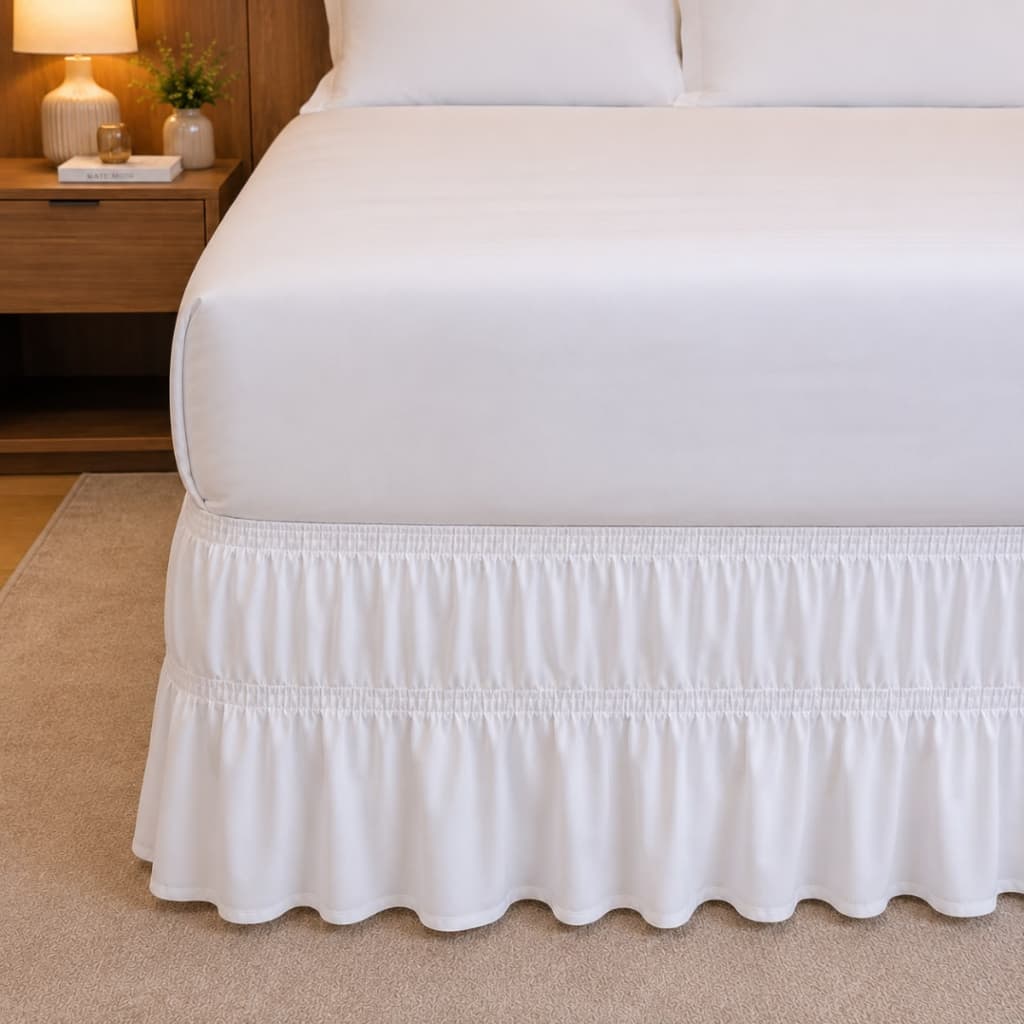 Saia Box Casal Para Cama (Queen) Com 2 Elásticos Microfibra 170 fios PROMOÇÃO