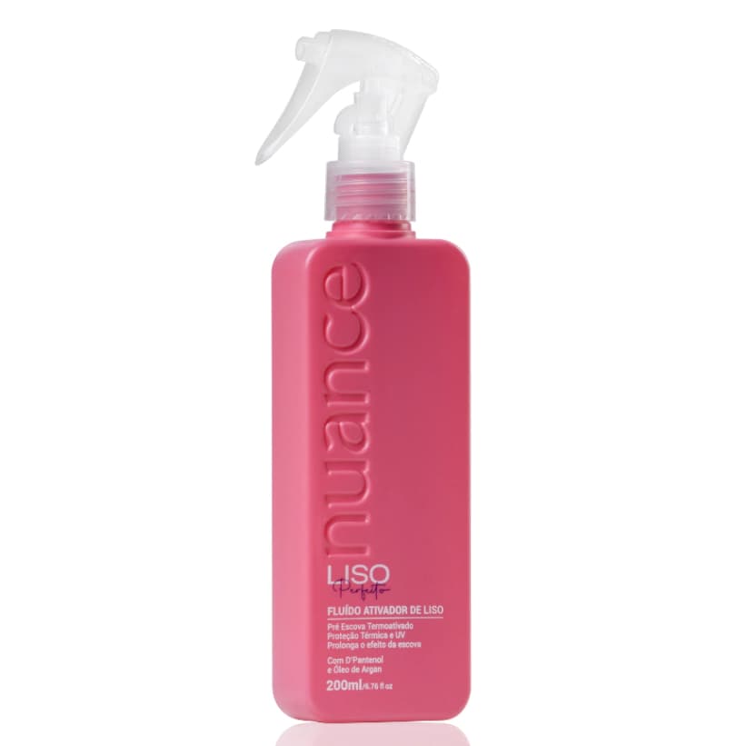 Pré Escova Nuance Liso Perfeito 200ml Ativador de Liso Anti Frizz