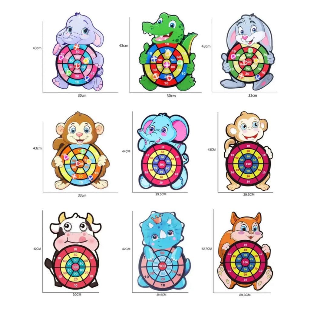 Tiro Ao Alvo Infantil - Brinquedo Tiro Ao Alvo Feltro Bichos