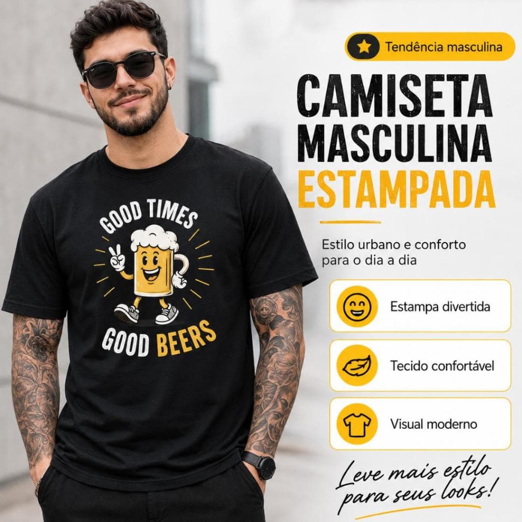 Camiseta Masculina Personalizada 100% Algodão Homer Simpsons Beer Duff