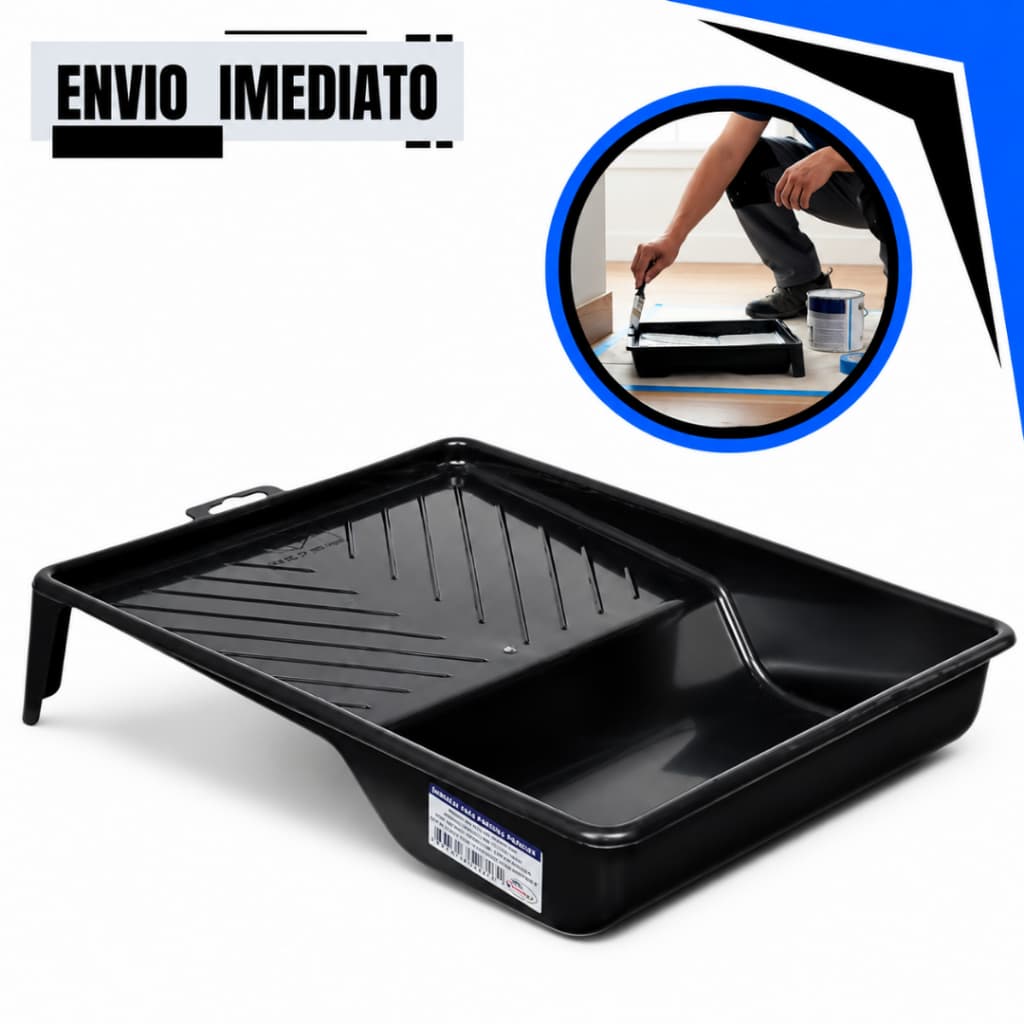 "Bandeja de Pintura Pequena – Plástica, Compacta e Ideal para Retoques"