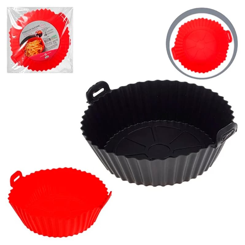 Forma de Silicone Art House p/ Air Fryer Reutilizável Antiaderente