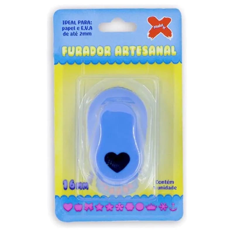 Furador Eva / Papel Scrapbook Coração 16mm Cortador Liso