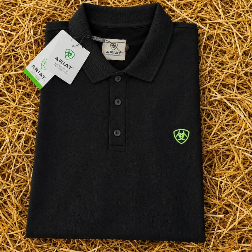 gola polo Camisa Polo Masculina Premium Tecido Lisa e Social Country Rodeio Ariat