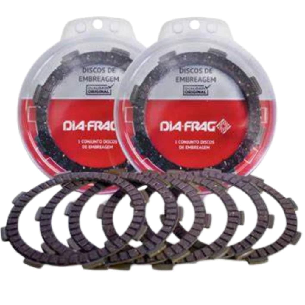 Disco de Embreagem Titan 150 -125 160 Fan Start (Todas Xre 190 2015 a 2022  Diafrag 5 Peças