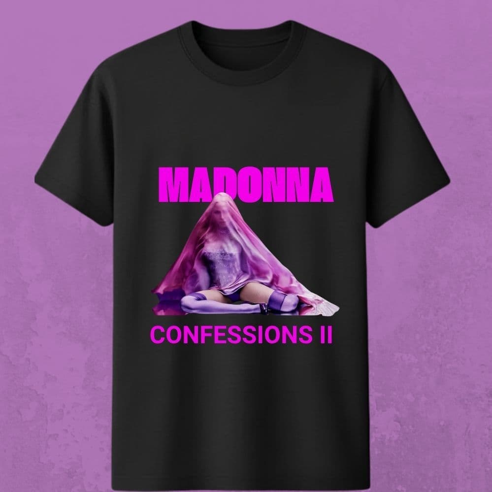 Camiseta Estampada Madonna Confessions II 100% Algodão Unissex Rainha do Pop