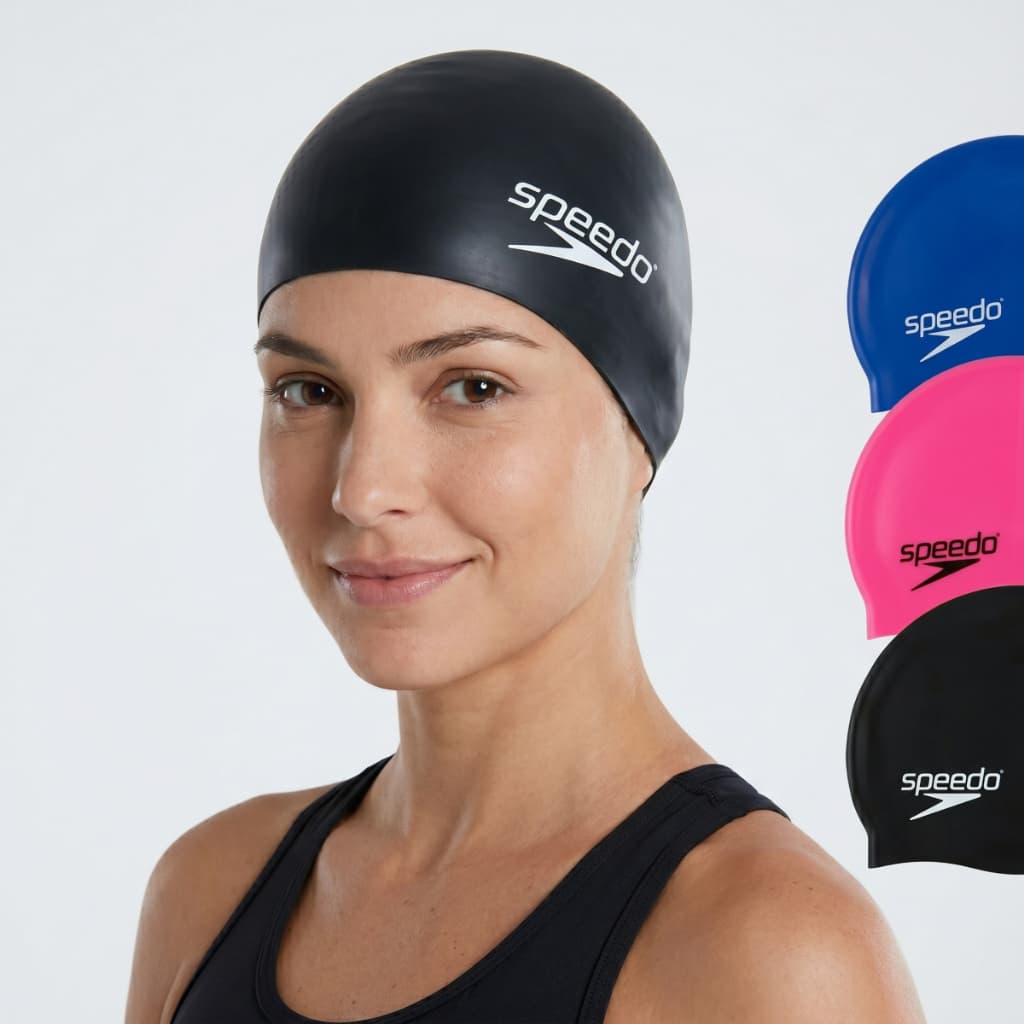 Touca De Natação Speedo Flat Adulto Silicone Proteção Água
