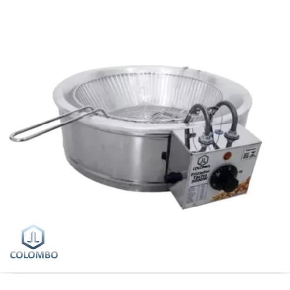 Fritador Elétrico Inox A Óleo 5L Tacho 3kw JL Colombo