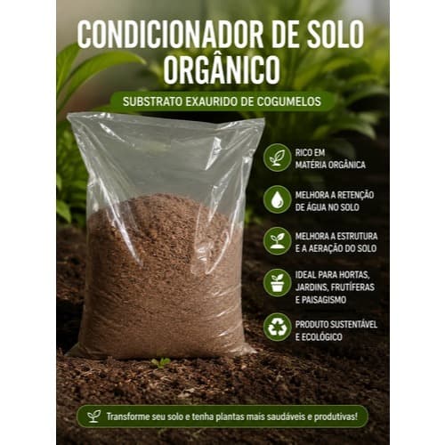 Adubo Orgânico Composto Para Plantas Horta E Vasos NPK 4kg