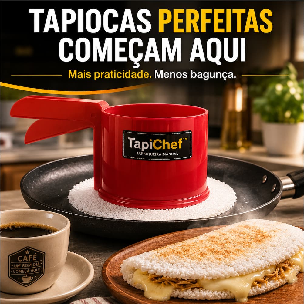 Tapioqueira Manual Com Alça Para Tapioca Redonda Fácil de Usar Plástico Resistente Cores Sortidas