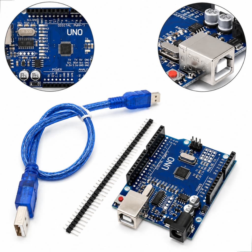 Placa Compatível Com Arduíno Uno R3 Atmega328 Smd Blutu