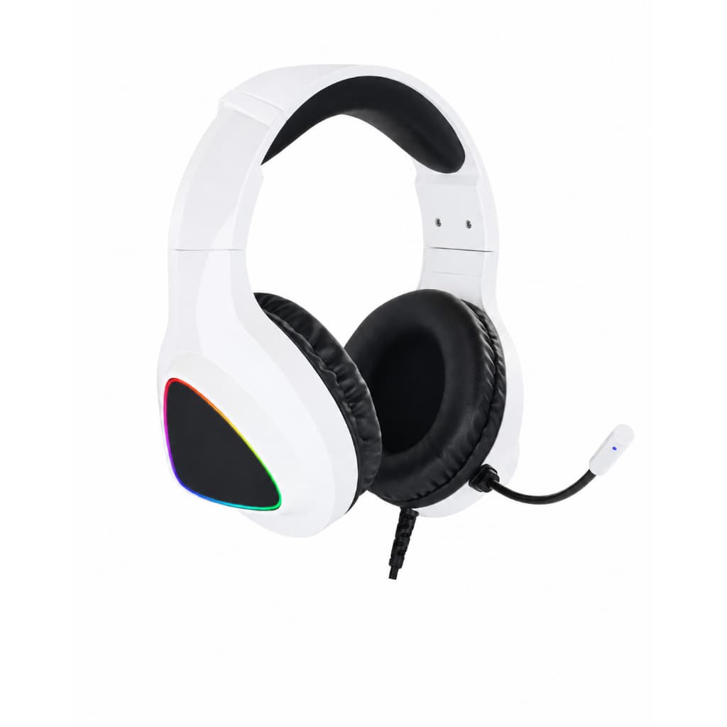 Headset Gamer Vinik Chroma Usb 7.1 Rgb Branco Com Luz Led E Branco