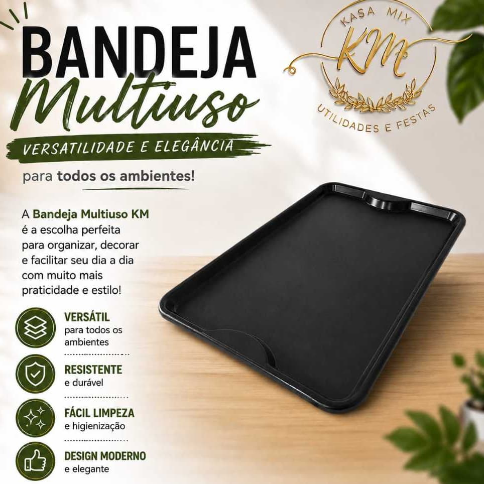 Bandeja multiuso fast food restaurante padaria cantinho café churrasco kit