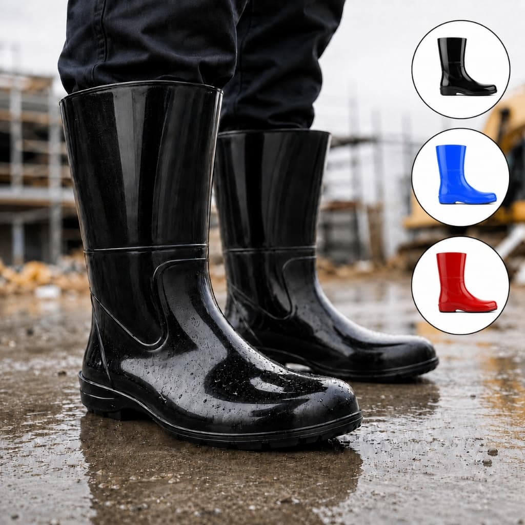 Bota Borracha Galocha Impermeável Cano Médio Com Meia RCA masculino/feminino chuva motoboy limpeza obra