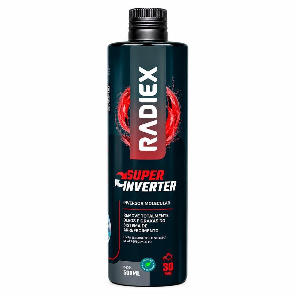 Radiex Super Inverter 500ml - Descontaminante Radiador Arrefecimento Limpa Óleo Graxa 30 Minutos