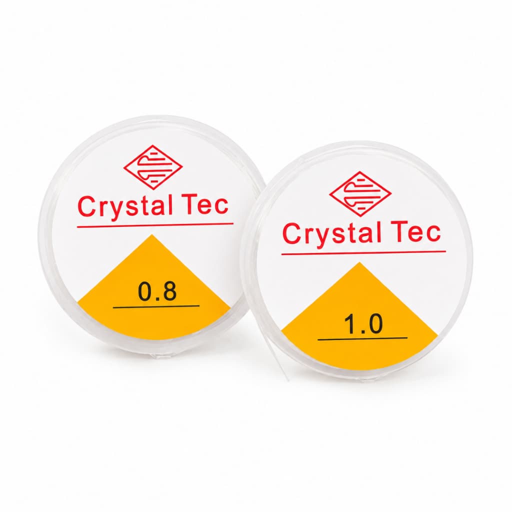 Fio de Silicone Elástico 0,8mm/1mm Para Bijuteria e Artesanato, Miçanga- 10 metros