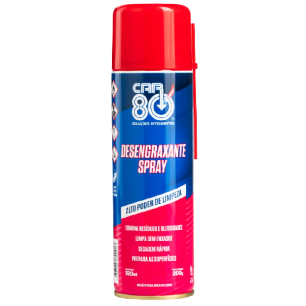 Desengraxante Spray Automotivo Alto Poder Limpeza 320ml Car80
