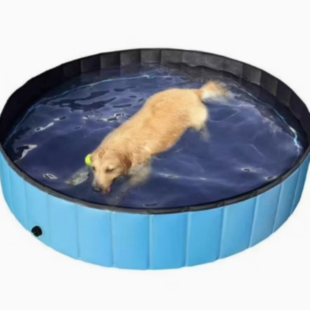 Piscina Dobrável PET, Ideal para Diversão no Quintal, Reforçada, Antifuros, Fácil de Guardar