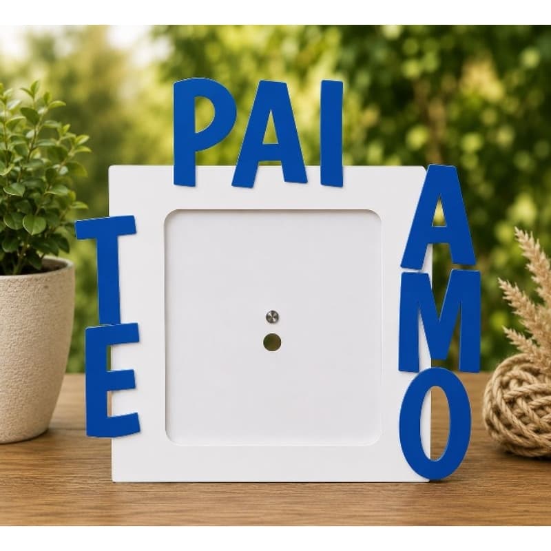 Porta retrato para 1 foto ima 5x5cm PAI TE AMO / nao acompanha foto/ dia dos pais