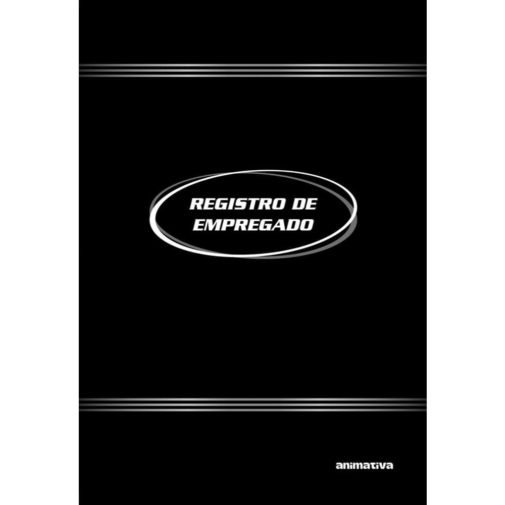 livro Registro de Empregado 100 Folhas - Preta