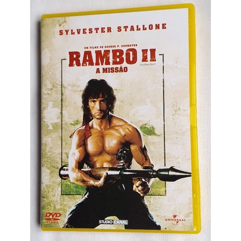 dvd original Rambo II a missão 1985 DUBLADO SYLVESTER STALLONE STUDIO CANAL