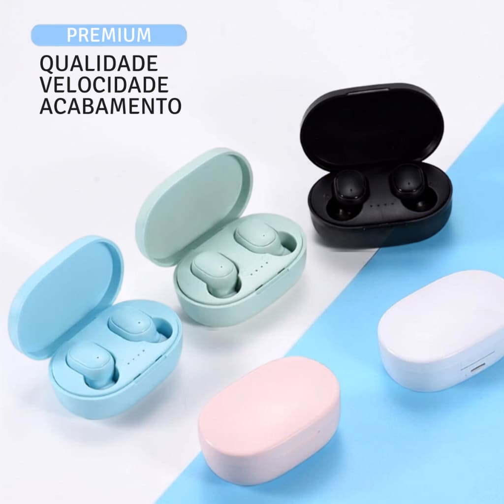 Fone De Ouvido Sem Fio Bluetooth 5.0 Mini Fones Android IOS A6Pro TWS Corrida Esporte Treino