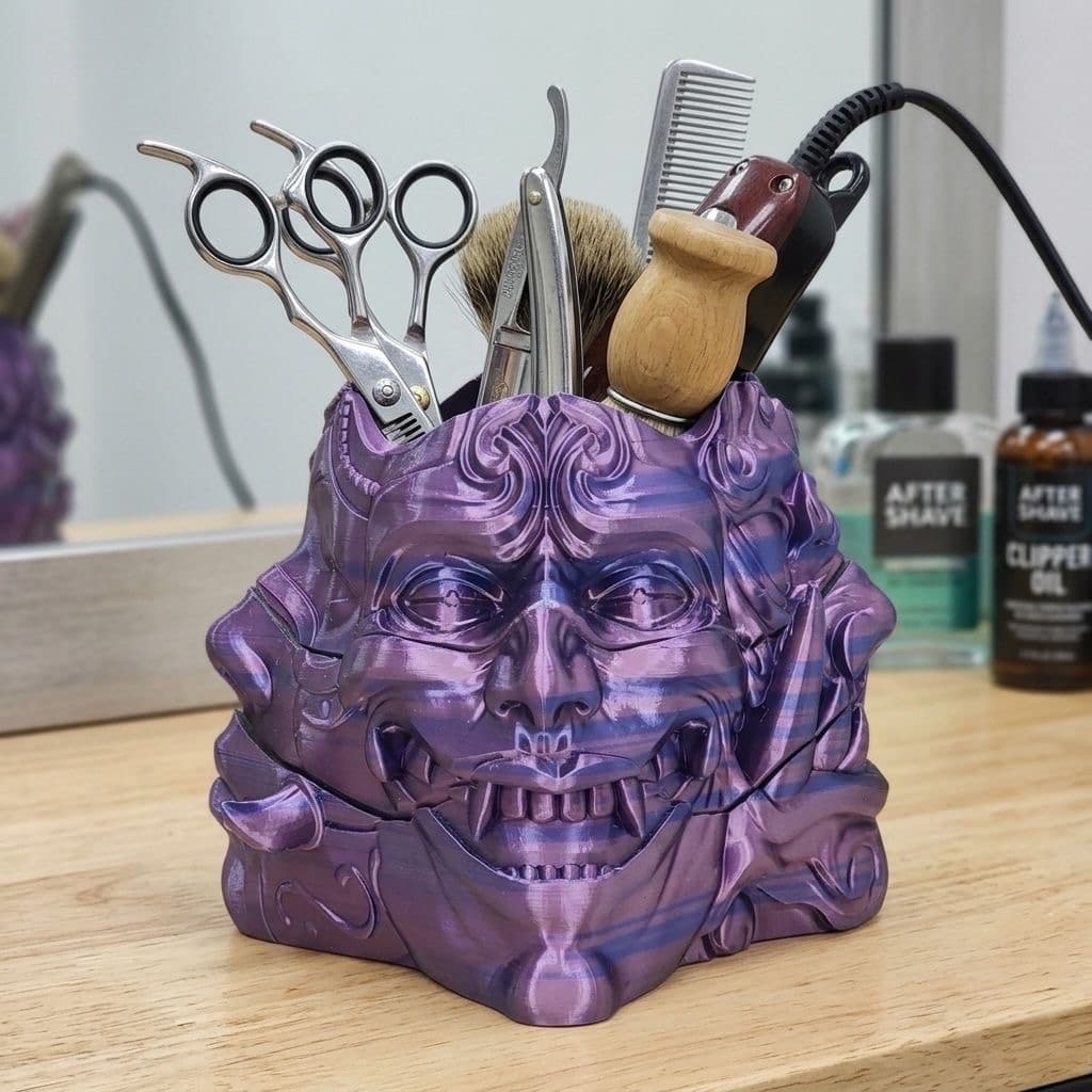 Organizador de barbearia  4Faces rotacionavel multiuso organizador de bancada