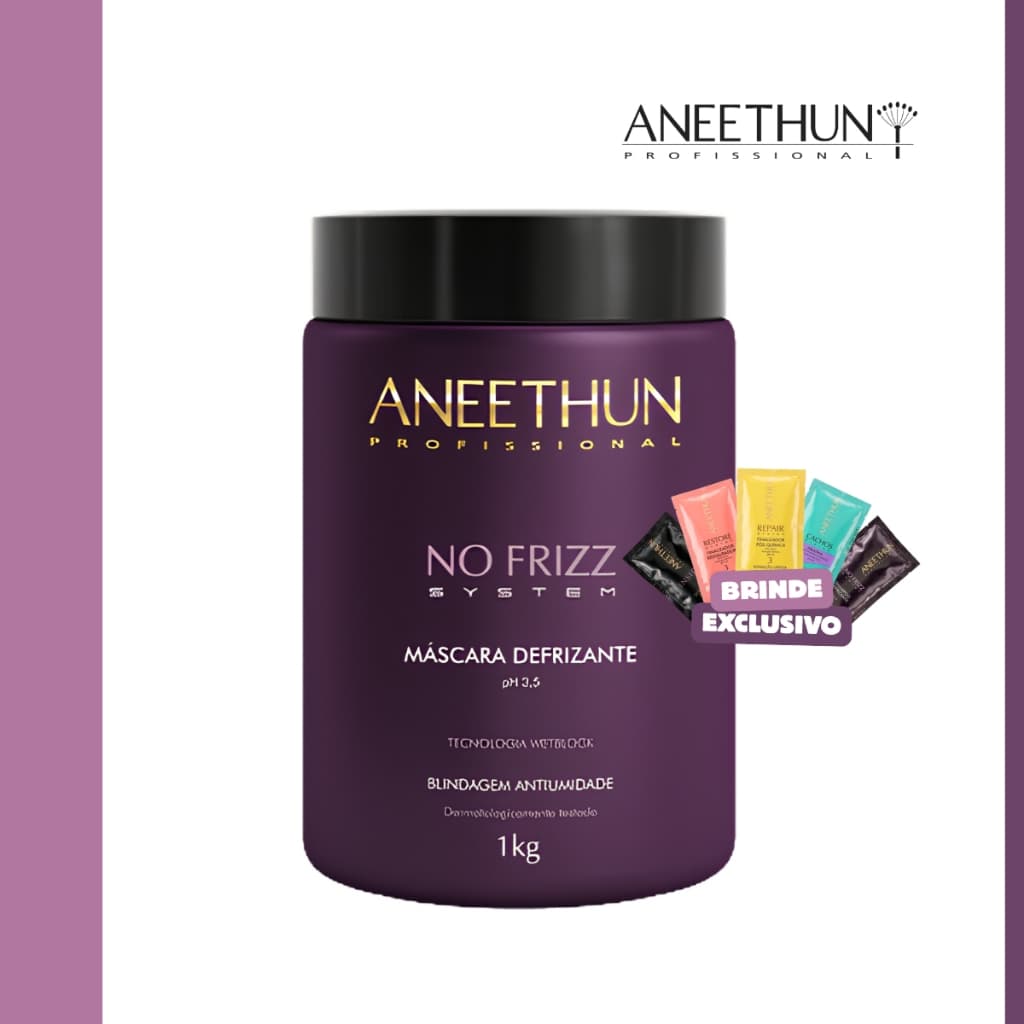 Aneethun Linha No Frizz Máscara 1 kg Original Antifrizz